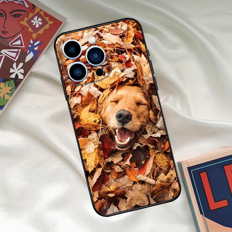 Golden Retriever Friend Phone Case For iPhone 16 15 14 13 12 11 17 Pro Max 15 16 Plus 12 Mini 16e 17 Air Funda Cover