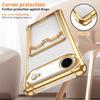 Plating Clear Shockproof Case for iPhone 17 Air 17 Pro Max 16 Plus 15 14 13 12 Mini 11Pro Wallet Card Slot Holder Soft Silicone Cover