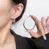 Harajuku Style Large Hoop Earrings with Korean Metal Spray and S925 Silver Needle
