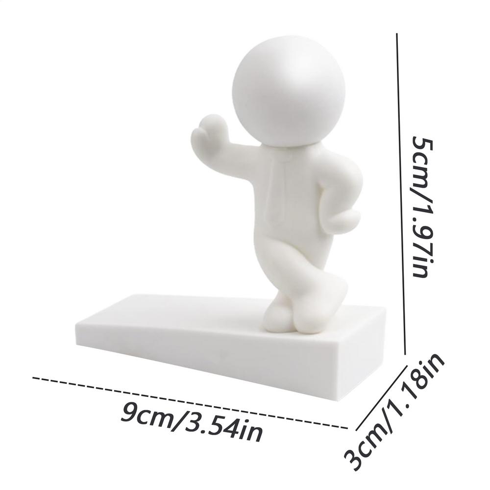 Cute Decorative Door Stop Cute Rubber Figures Doorstop Funny Action Figure Decorative Door Stop for Home Office Bedroom