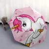 Magical Unicorn Kids' Room Decor StickerUmbrella, Portable 3-Fold Umbrella for Men & Women,Christmas Gift ES158