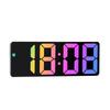 INS Personality LED Large Character Colorful Bedside Alarm Clock - Simple, Fashionable Design with Large Screen Display