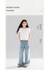Summer Rhinestone Girls' Wide-Leg Jeans: Loose, Versatile, Straight-Leg Long Pants