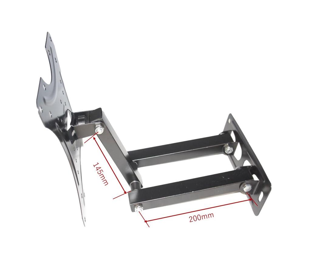 Monitor Wall Mount (VESA Standard, Angle Adjustable, 1-Arm Type, Compatible with 14-42 inch, LED/LCD), Model 2, BS-MH28-KR