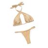 Women's European and American Halter Bikini - Sexy Tie-Up Swimwear