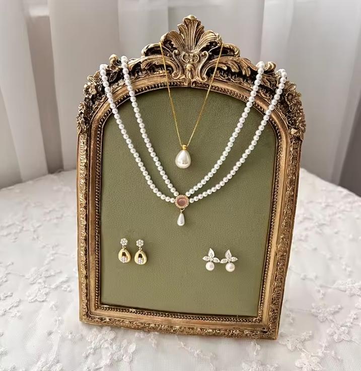 Necklace Display Stand Jewelry Earing Ring Display Chain Bust Stand Scarf Holder Mannequin Model Ornament Bedroom Decoration