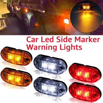 2/4 Stück 12V 24V LED Seitenmarkierungsleuchten Warnleuchten Anhänger LKW Wohnwagen Seitenbegrenzungsleuchte LED LKW Bernstein Rot Weiß Lampe