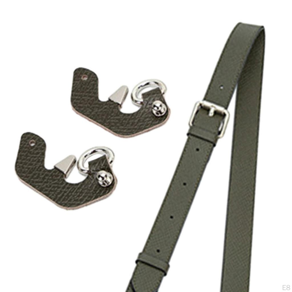 Adjustable Length Bag Strap for Crossbody Use, PU Leather