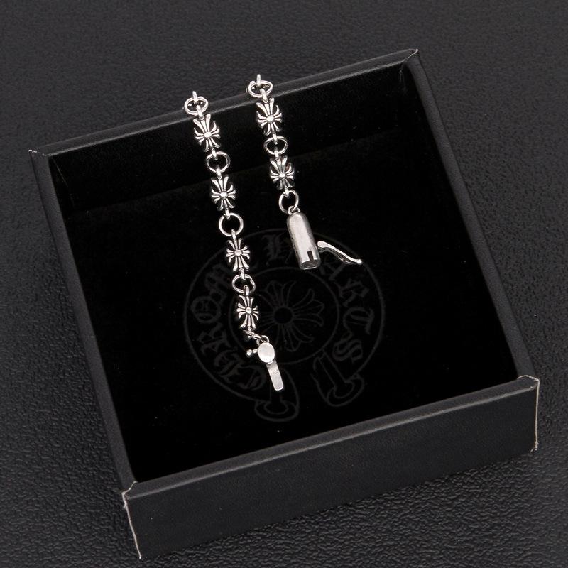 China Kroxing Thai Silver Retro Switch Cross Bracelet Personality Classic Hip Hop Punk Style Jewelry Bracelet