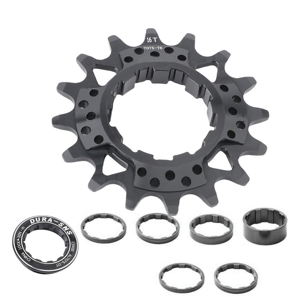 Single-Speed-Umrüstsätze für Mountainbikes und Rennräder, Aluminiumlegierung 16T 18T Fahrrad-Single-Speed-Ritzel
