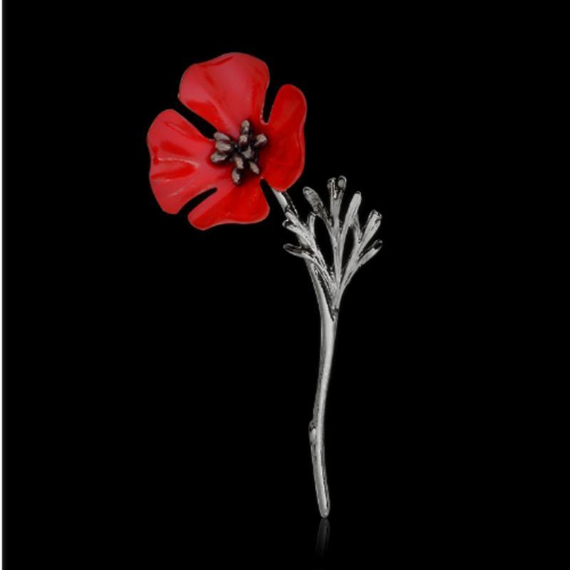 

Винтаж Цветочный Красный Мак Цветочные Булавки Брошь Модные Ювелирные изделия Женские декоративные аксессуары