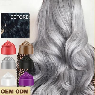 Ceară Temporară pentru Colorarea Părului pentru Femei și Bărbați, Pastă Cretoasă Lavabilă pentru Păr în Gri, Roz, Albastru și Mai Mult, Fără Deteriorare, Ușor de Aplicat și Îndepărtat