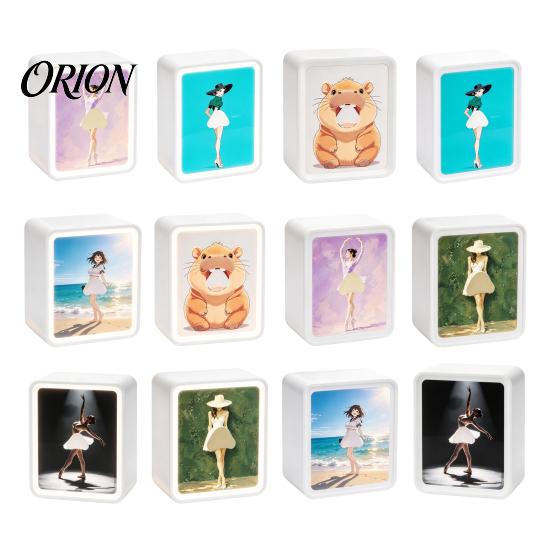 Ballerina Art Paper Dispenser Light-Up Rectangular Tissue Box, Cartoon Design LED Night Light, Decorative Desk Organizer Towel Holder for Bedroom And