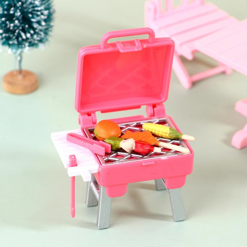 1Pcs Kids Dollhouse Oven Toy 1:12 Simulation Kitchen Bbq Grill Miniature Oven Model Kid Funny Pretend Play Toys For Children