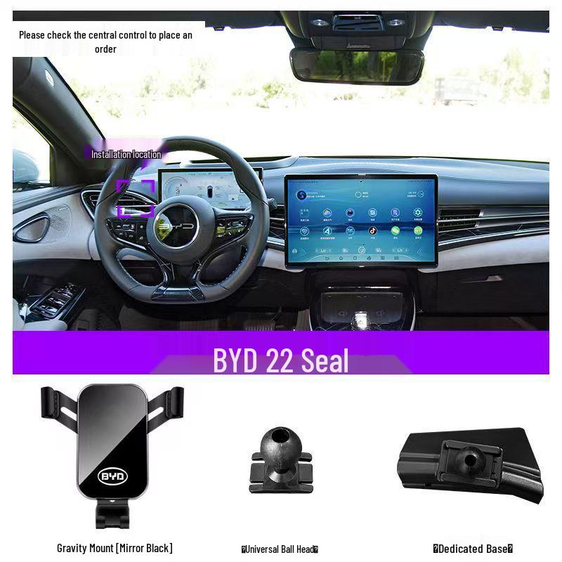 BYD Dolphin Qin Han EV Tang DMI Song Yuan PRO Car Phone Holder E5 Accessories