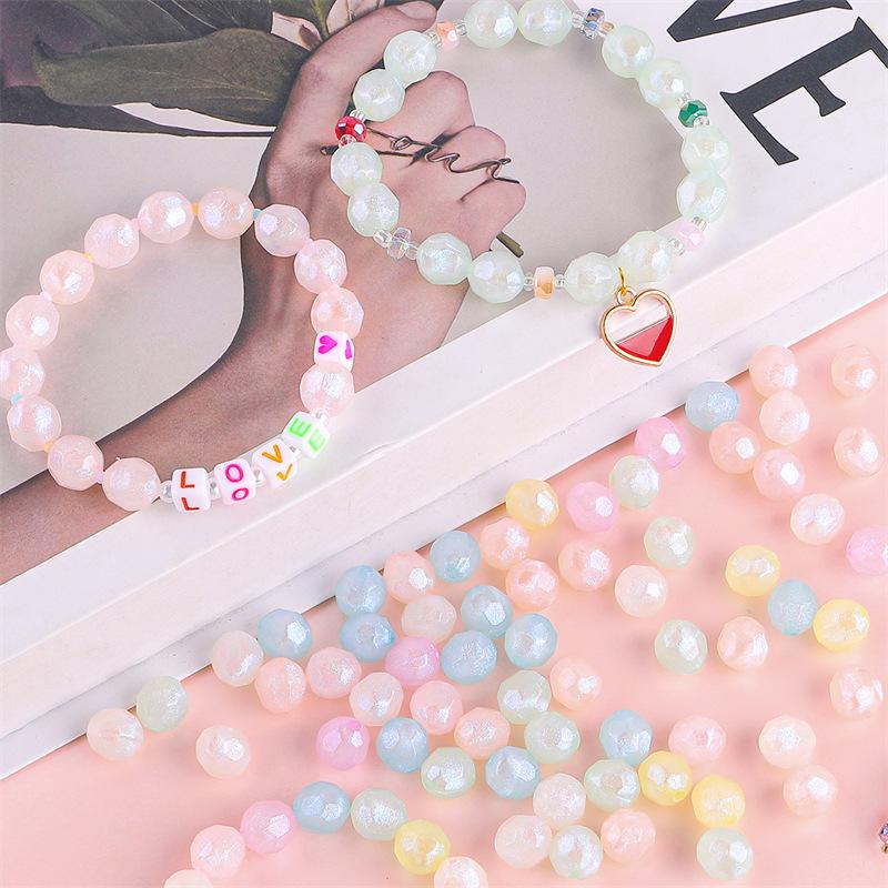 10mm Iridescent Starry Acrylic Bead for DIY Jewelry, Bracelet, and Phone Chain Making