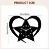 Wall Clock Black Acrylic Modern Minimalist Quiet Hanging for Home Decor Kitchen Bedroom