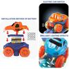 Race Car Track Train Toy Cars,Changeable Track Set Includes 1 LED Light Up Race Car Toy and 2 Covers,DIY Race Track Toys Birthday Gifts for Kids