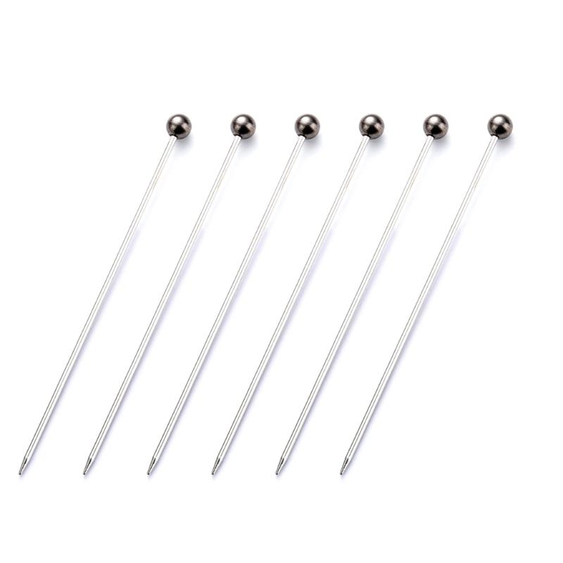 6Pcs Stainless Steels Cake Tester Stick Practical Cake Tester Skewer Needle Reusable Cake Testing Needle Baking Tool