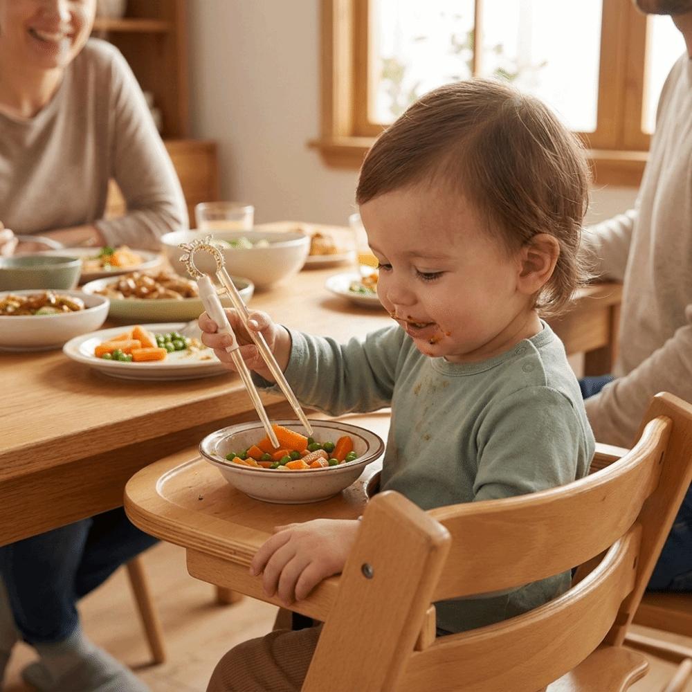 1/2PCS Transparent Design Kids Training Chopsticks Cartoon Shape Toddler Chopsticks Baby Learning