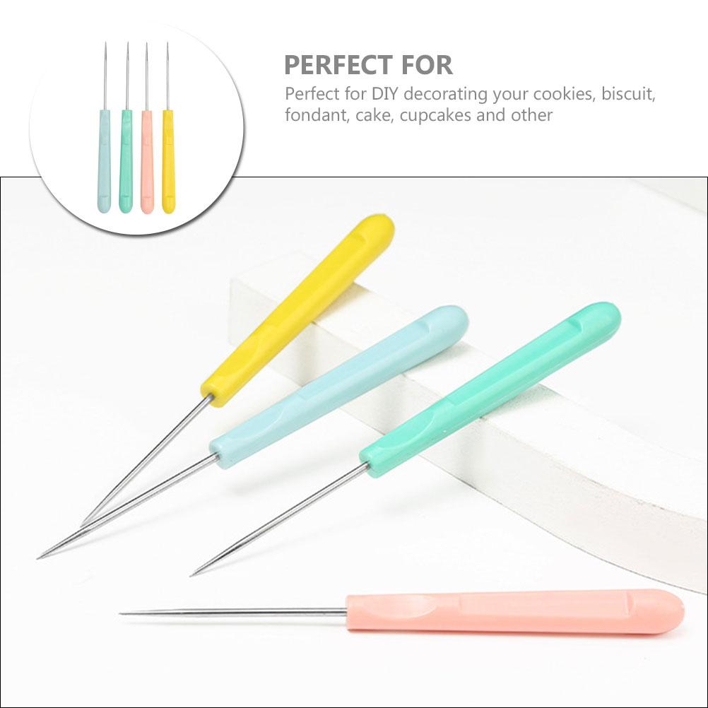 4 buc. Ace de amestecare a zahărului Scriber Instrument de decorare a biscuiților Instrumente de ace de biscuiți pentru glazură Abs Materiale de copt