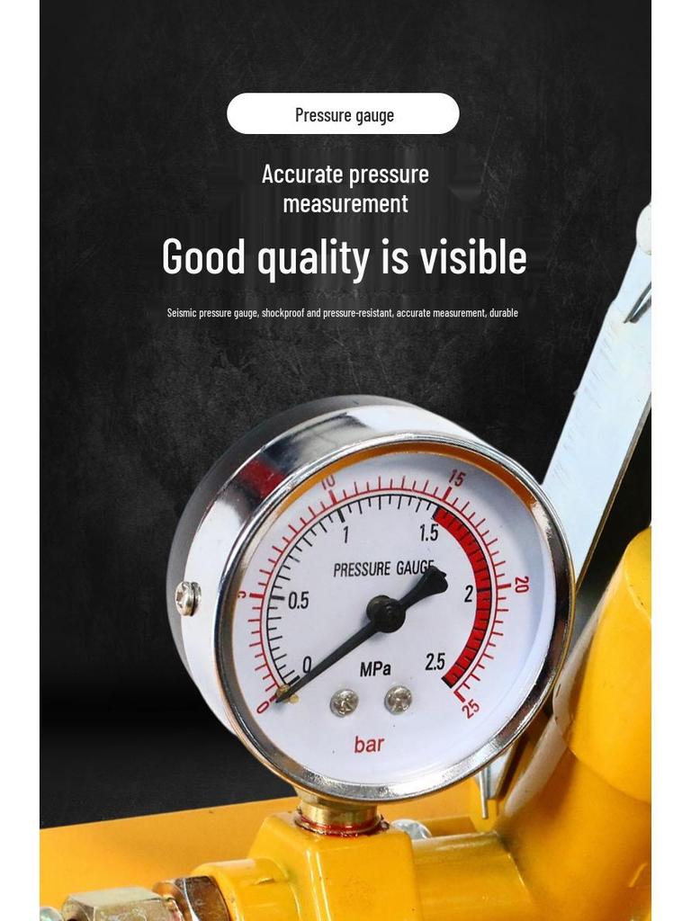 25-kg-Handdruckprüfpumpe für die Leckageprüfung von Hausleitungen und Fußbodenheizungen