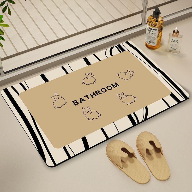 

Впитывающий коврик для ванной из диатомовой земли, быстросохнущий и противоскользящий коврик для ног, ковер для ванной, бытовой коврик для ног 40X60cm 15.7X23.6in