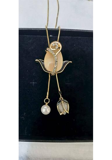 Korean Style Autumn/Winter Light Luxury Long Tassel Necklace Pendant Jewelry