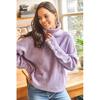 Knit Winter Sweaters Women's Long Turtleneck Cuff Buttoned Soft Textured Oversize Knitwear Sweater