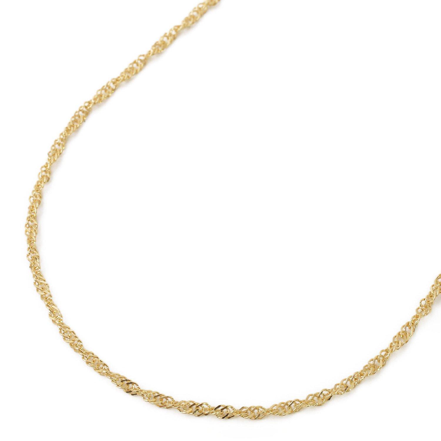 

Pure gold necklace screw chain 42cm K24 3.2g