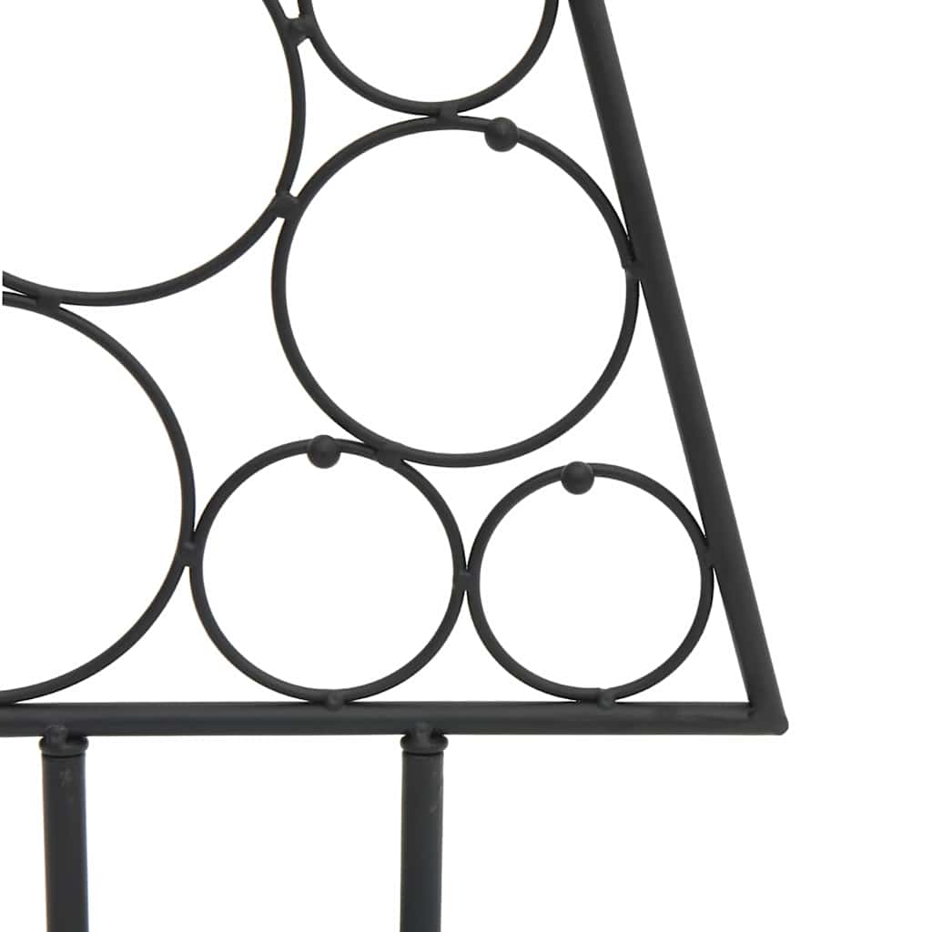 Metal Christmas Tree for Decorations Black 125 cm