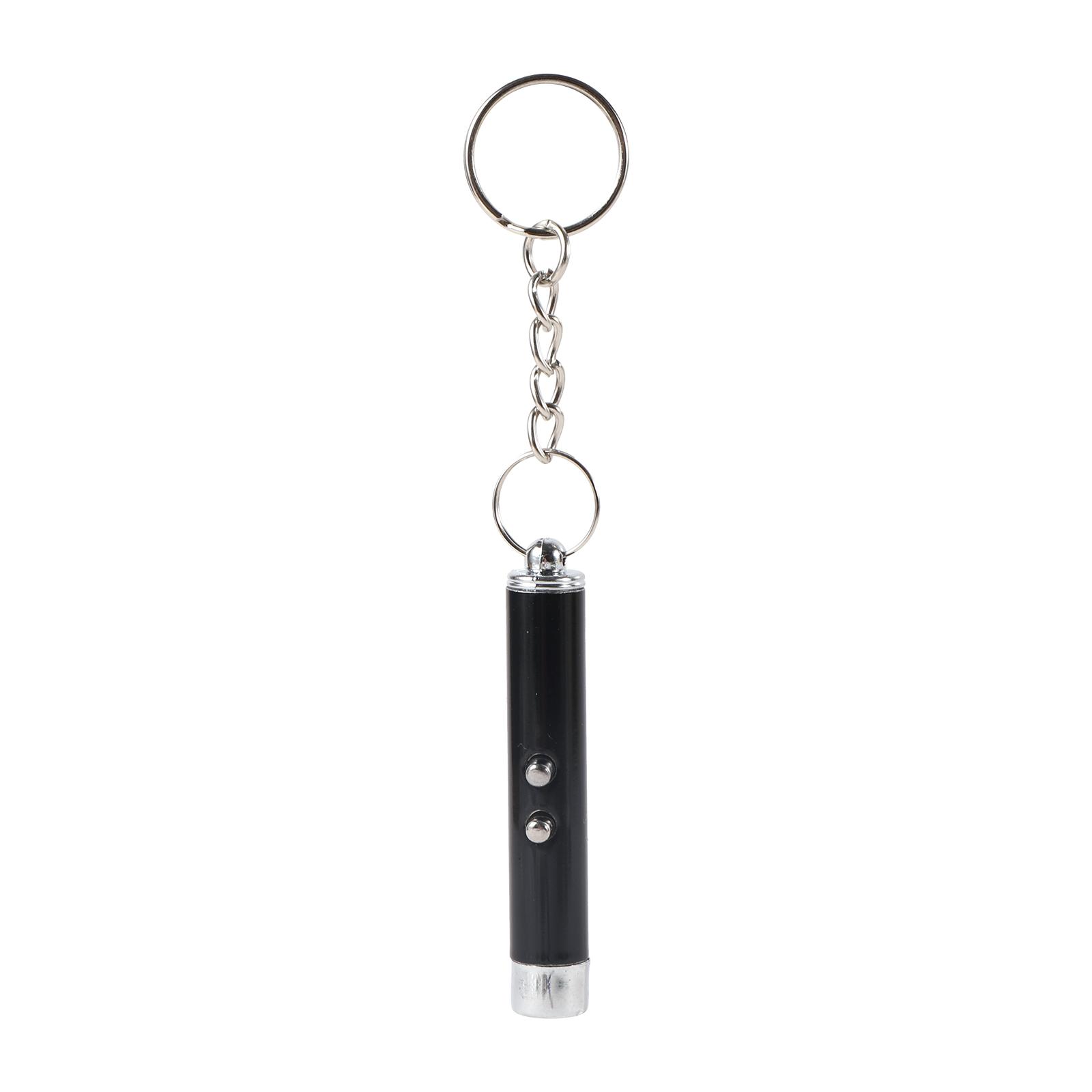 

Smart Interactive Cat Ball Toy Mini Aluminum UV Flashlight LED Key Chain for Indoor Kitten Pet Training Playing 1 Pc чёрный