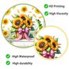 Static Cling Sunflower Basket Stickers for Balcony Bedroom Living Room Home Decor