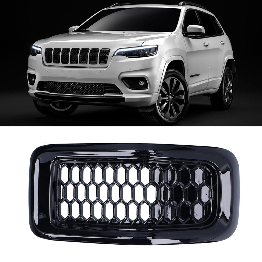 7 Pezzi Inserti Griglia Anteriore Protezione Griglia Finitura Accessorio Adatto per Cherokee 2014-2018