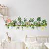 1Pc Painted Green Potted Plant Wall Stickers Living Room Kitchen Home Background Decoration Wallpaper Wall Decals Self-Adhesive