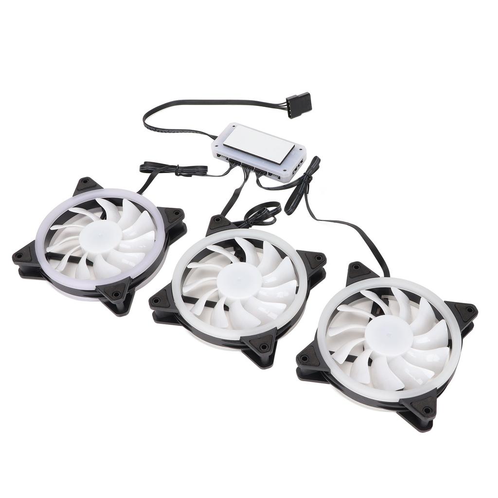 CPU Fan 11 Blades RGB Colorful Enhanced Frame Design Shockproof Silent Strong Heat Dissipation Cooling Fan DC 12V