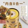 Plug in style eight-auspicious 8-in-1 scriptures rotating tube, Tibetan Manchala Prayer Wheel, Home desktop auspicious ornament