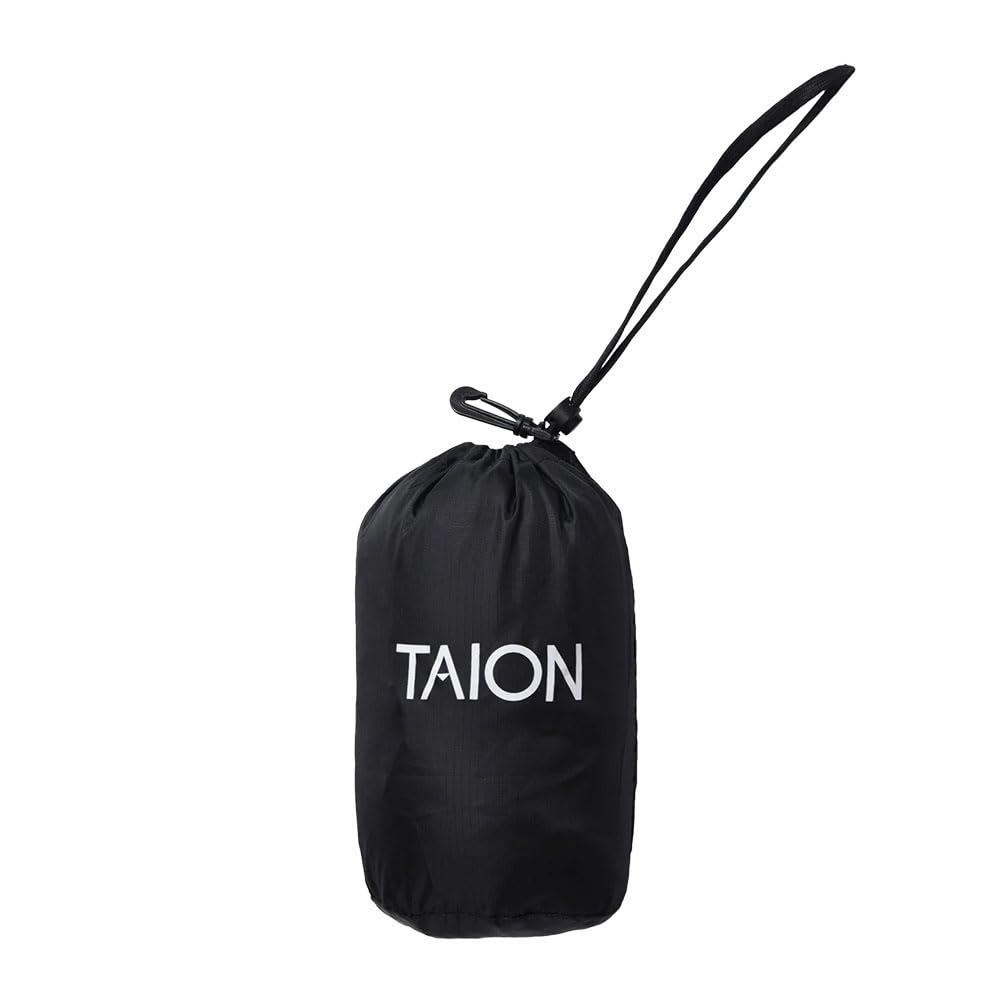 TAION Button Inner Down Size XL Men's V-Neck Vest, Black, TAION-001,