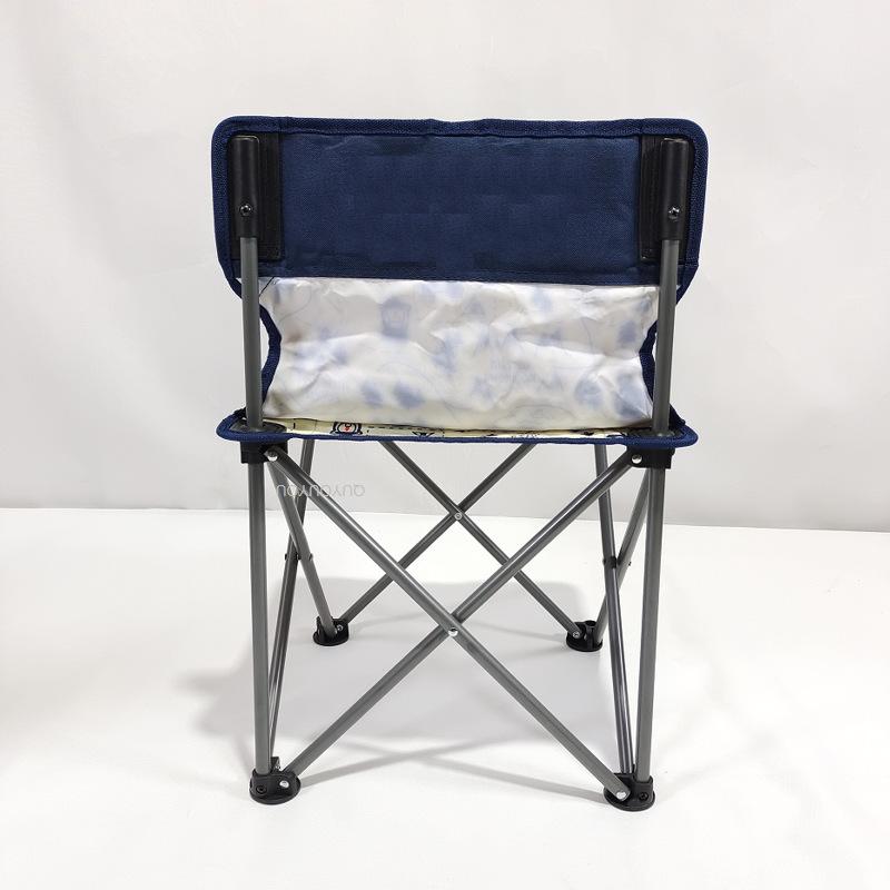 Modrá a bílá keramika Skládací židle Křeslo Jednodílná židle Plážová židle Rybářská židle Volný čas Kempování Přenosné