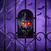 Halloween Animated Doorbell with Light & Sound Pumpkin Witch Skull Horror Doorbell Prop for Front Door Haunted House Party Decor