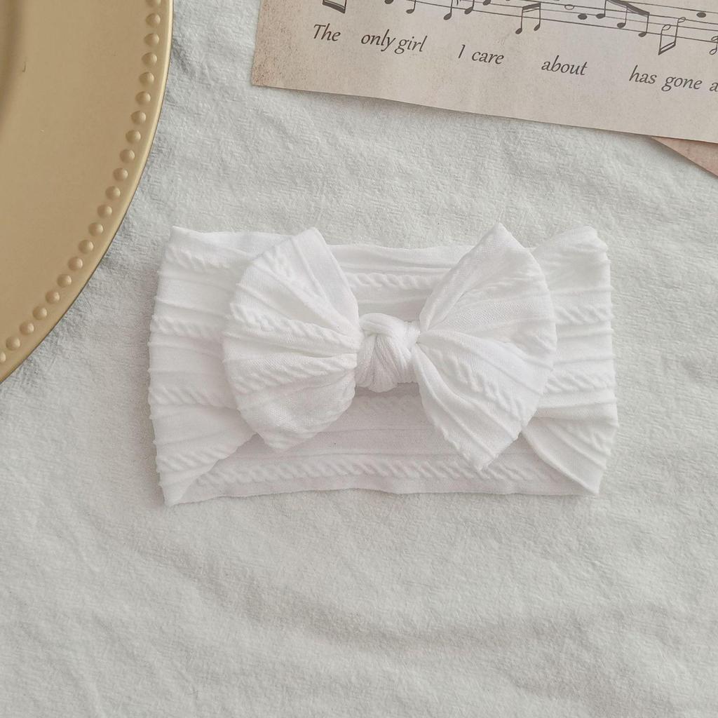 European & American Elastic Nylon Bow Baby Headband Hair Accessories