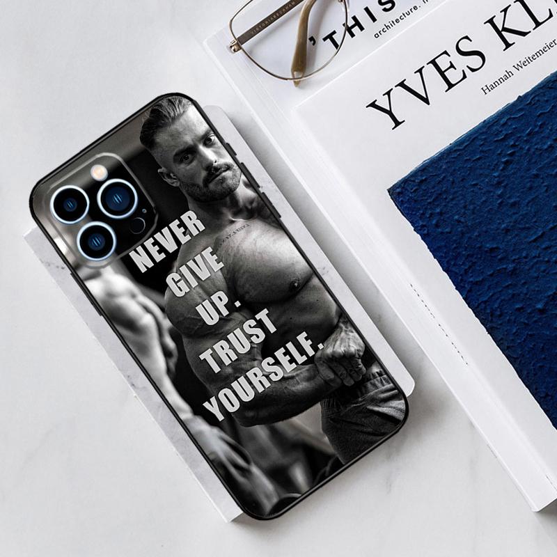 Gym Fitness Bodybuilding Case For iPhone 17 Air 15 14 11 16 Pro Max 13 12 Mini 15 16 Plus 16e Funda Silicone Cover