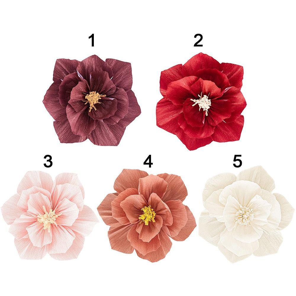 Birthday Party Wall Kindergarten Flower Three-Dimensional Flower Crepe Paper Flower DIY Background