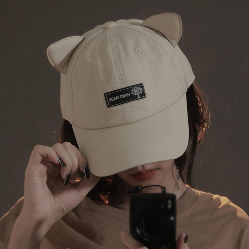 with Sunglasses Cotton Adjustable Peaked Cap Women Baseball Cap Korean Style Sun Visor Pilot Hat