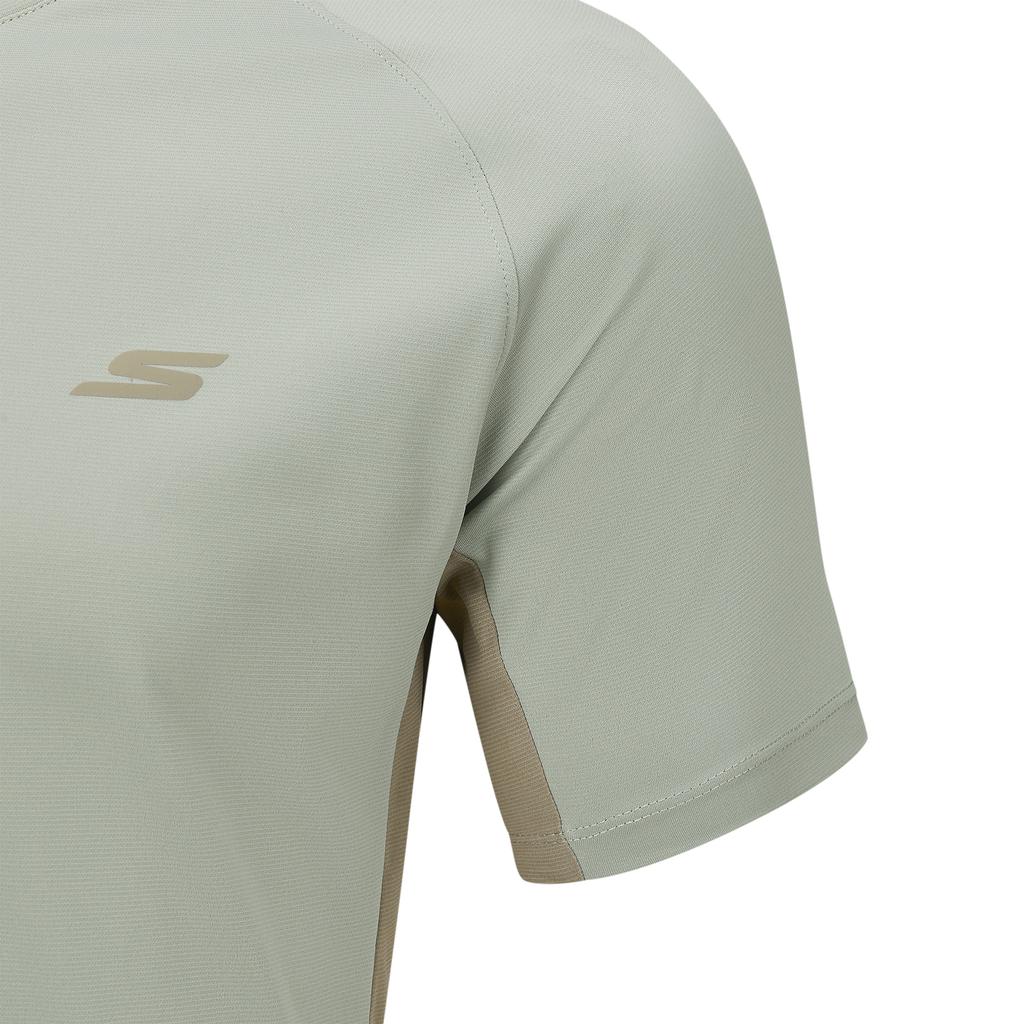 Skechers Solid Color Round Neck Short Sleeve T-Shirt Men Tops P226M141-05UT