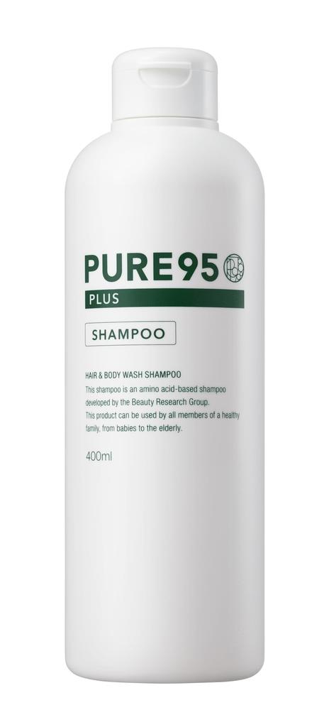 PURE95 PLUS Shampoo 400ml Natural Amino Acid Soft and Salon Damage Scalp Palming Japan Pure95 Plus [Salon Exclusive] Plant-Based Shampoo,