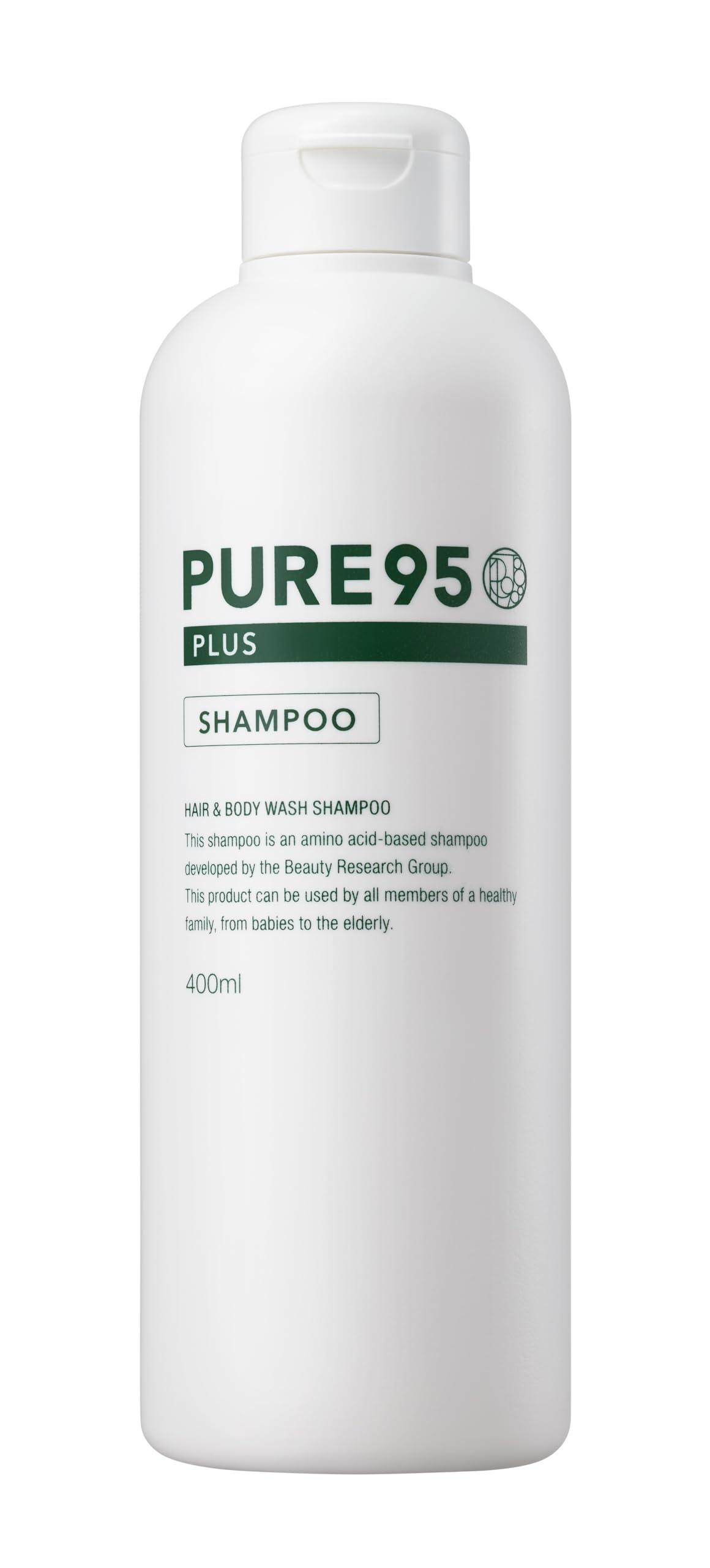 

PURE95 PLUS Shampoo 400ml Natural Amino Acid Soft and Salon Damage Scalp Palming Japan Pure95 Plus [Salon Exclusive] Plant-Based Shampoo,