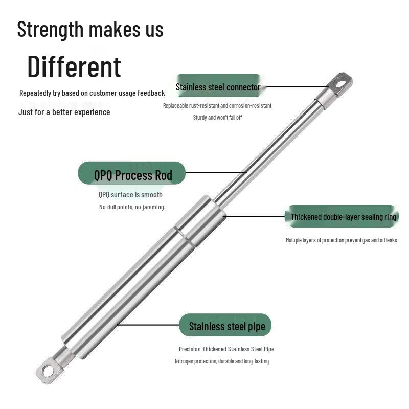 KZRH 304/316 Stainless Steel Gas Spring Hydraulic Support Rod