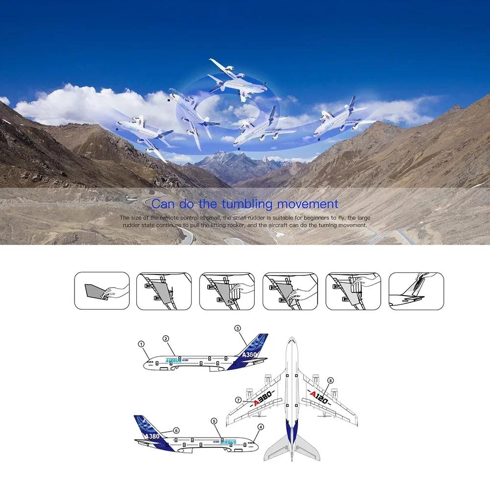 A120 3CH Remote Control Aircraft EPP Foam 2.4G RC Airplane Toys Glide Fixed Wing RTF Plane Outdoor Toy Dron Model Children Gifts