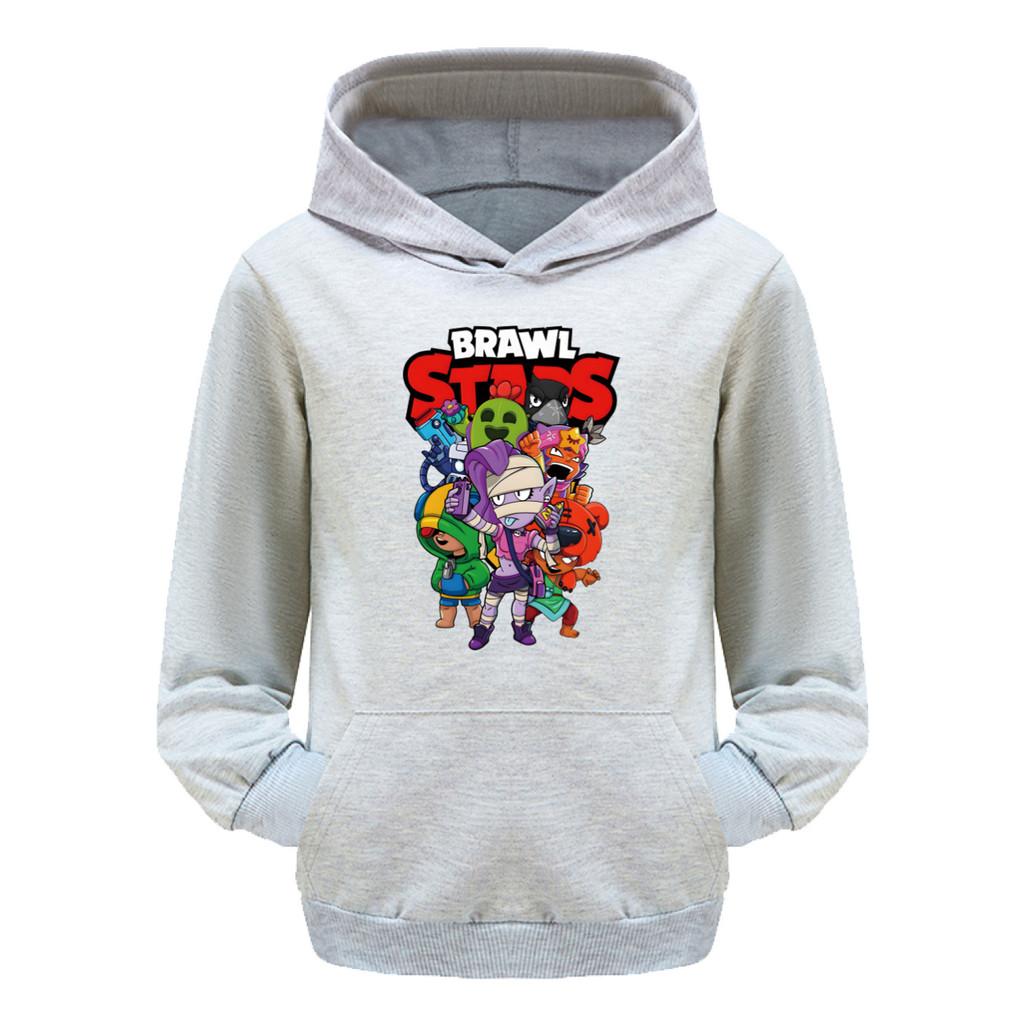 Unique Costume 4094 Kinderen Jongens Meisjes Brawl Stars Bedrukt Casual Zak Lange Mouwen Hoodies 120cm